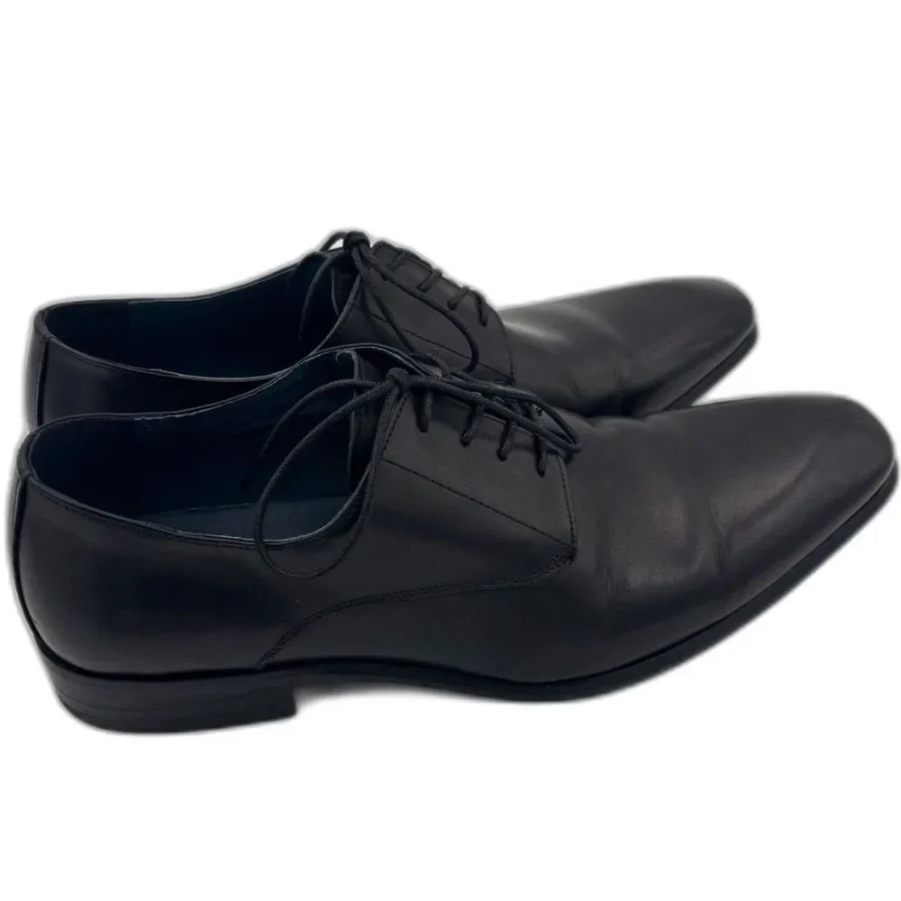 Steve Madden Men's Beaux BEAU02M1 Black Oxfords | Black Leather | Size 11